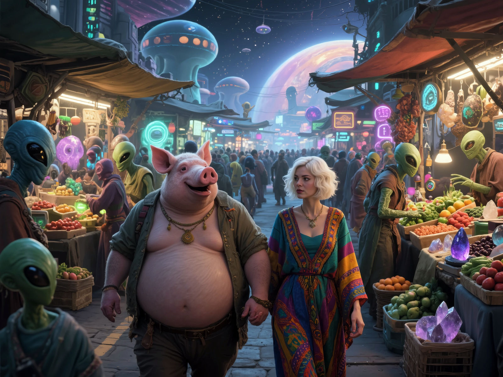 A Stroll through the Alien Market