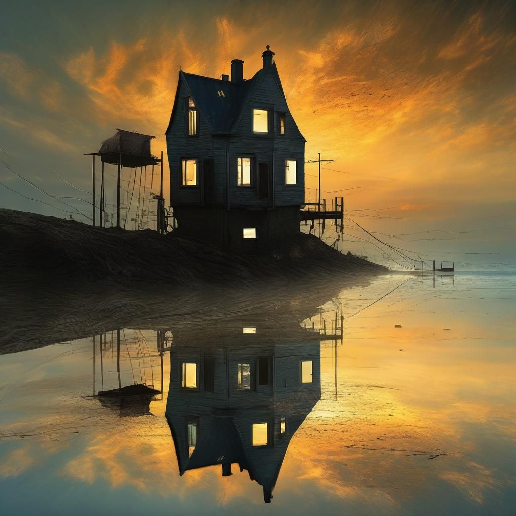 houses silhouette