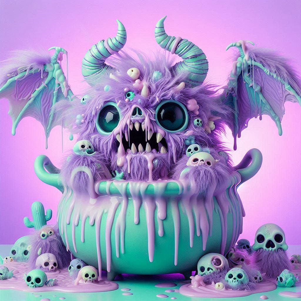 Pastel Halloween Creatures