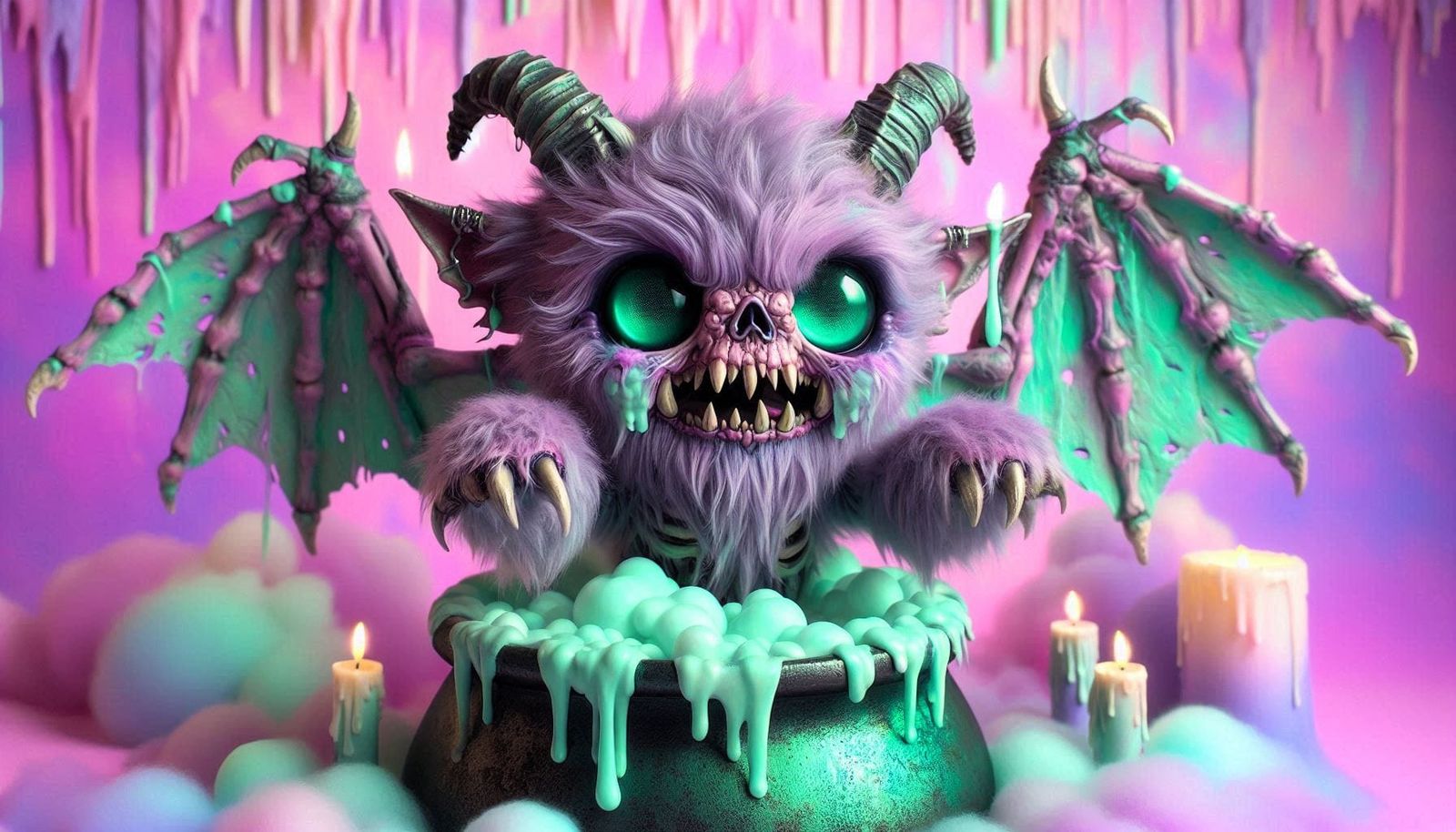 Pastel Halloween Creature  by @Margeus Overthinkus Maximus 