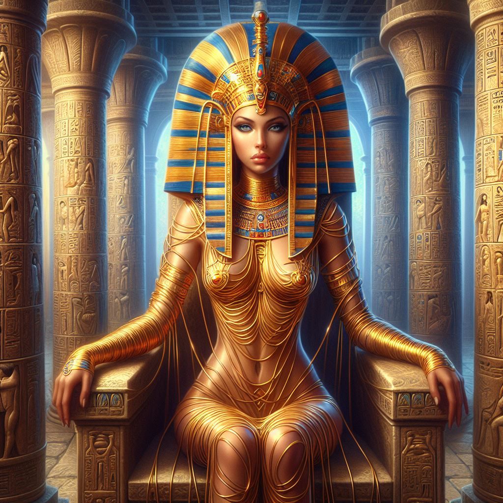 The Pharaoh with the Gold Wire Top