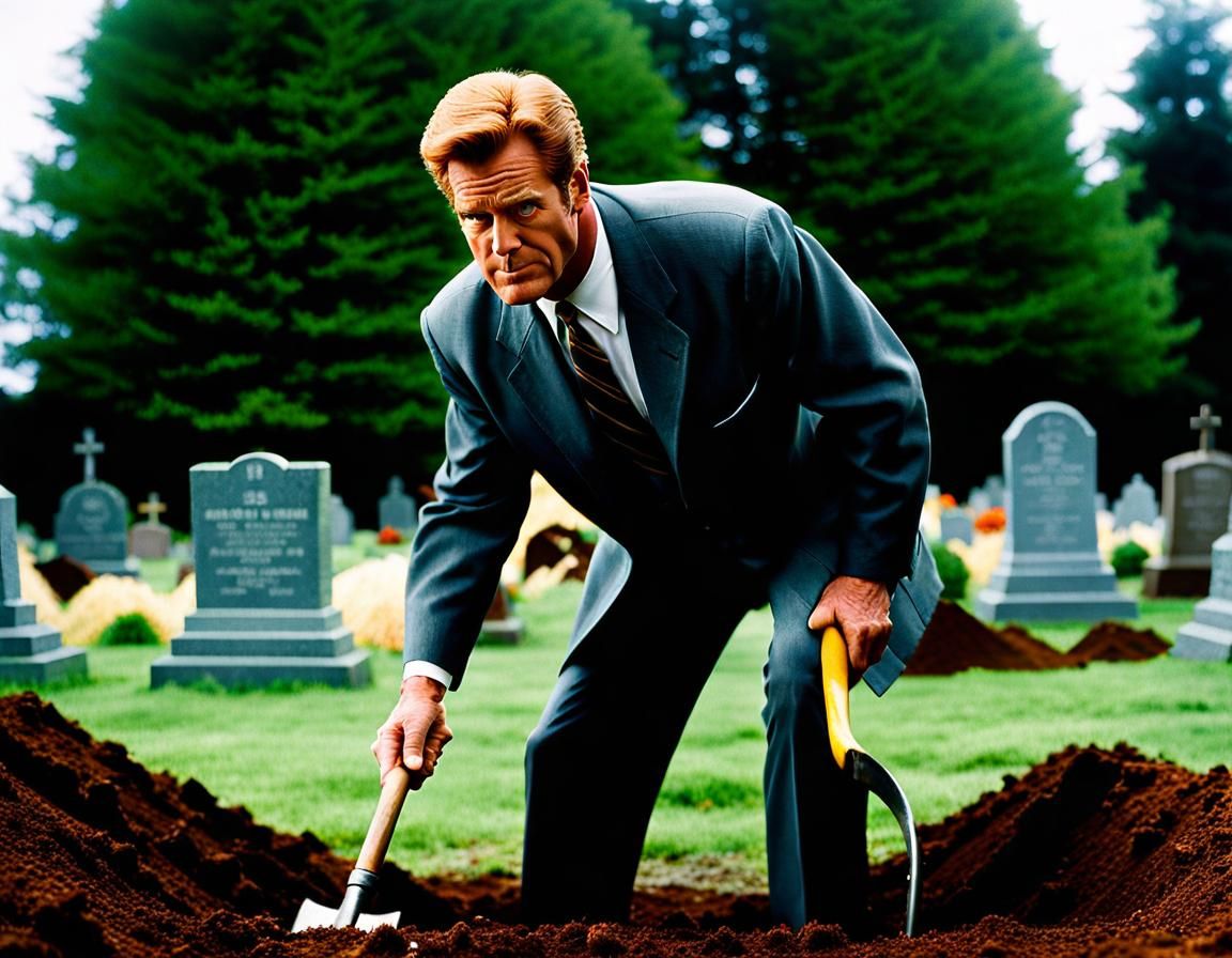 Troy McClure, cheesy B-movie actor, starring in the educational film 'Dig Your Own Grave and Save'  by @KBunny001