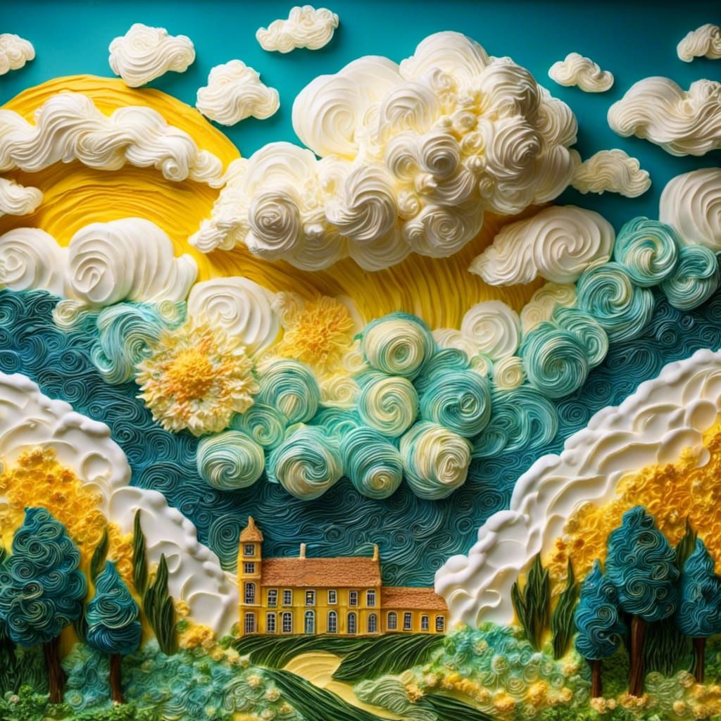 Buttercream house made using the buttercream community model. 