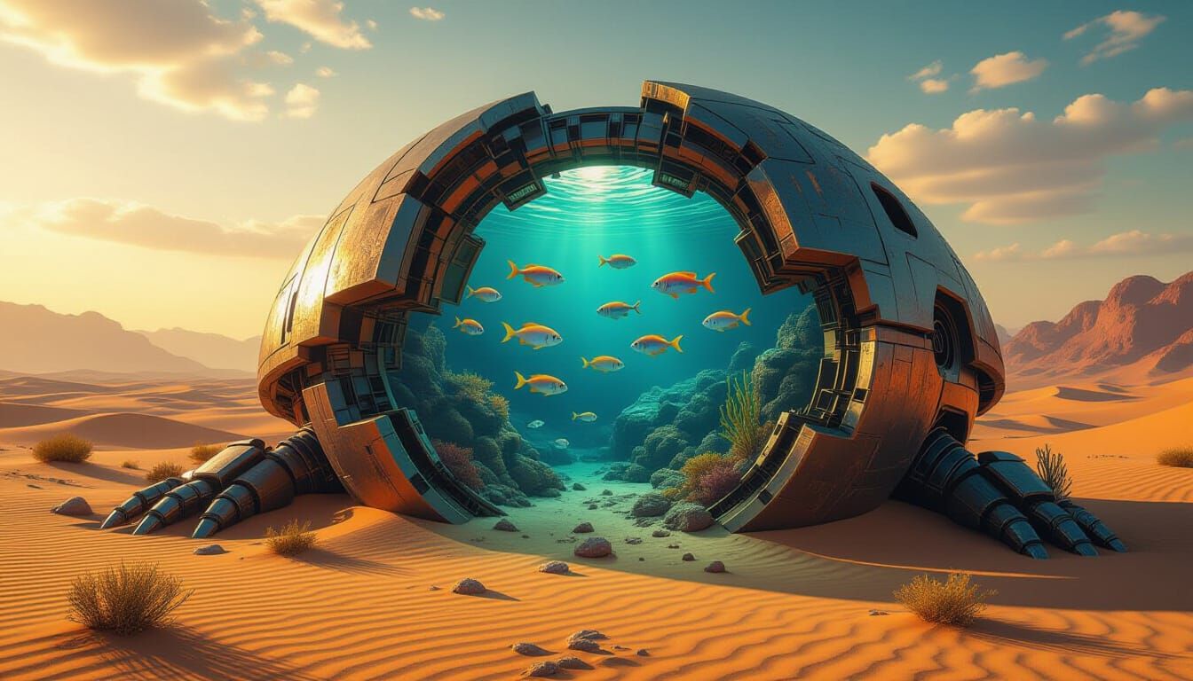 Robot Reef Desert Oasis  by @Freelance Author