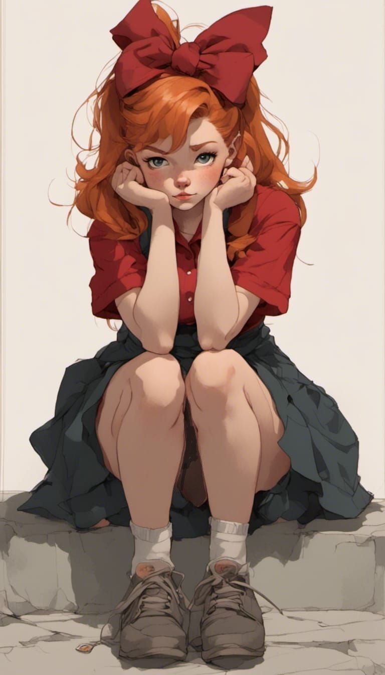 Pouting adorable Fox-girl VIXEN  (Credit unknown artist)