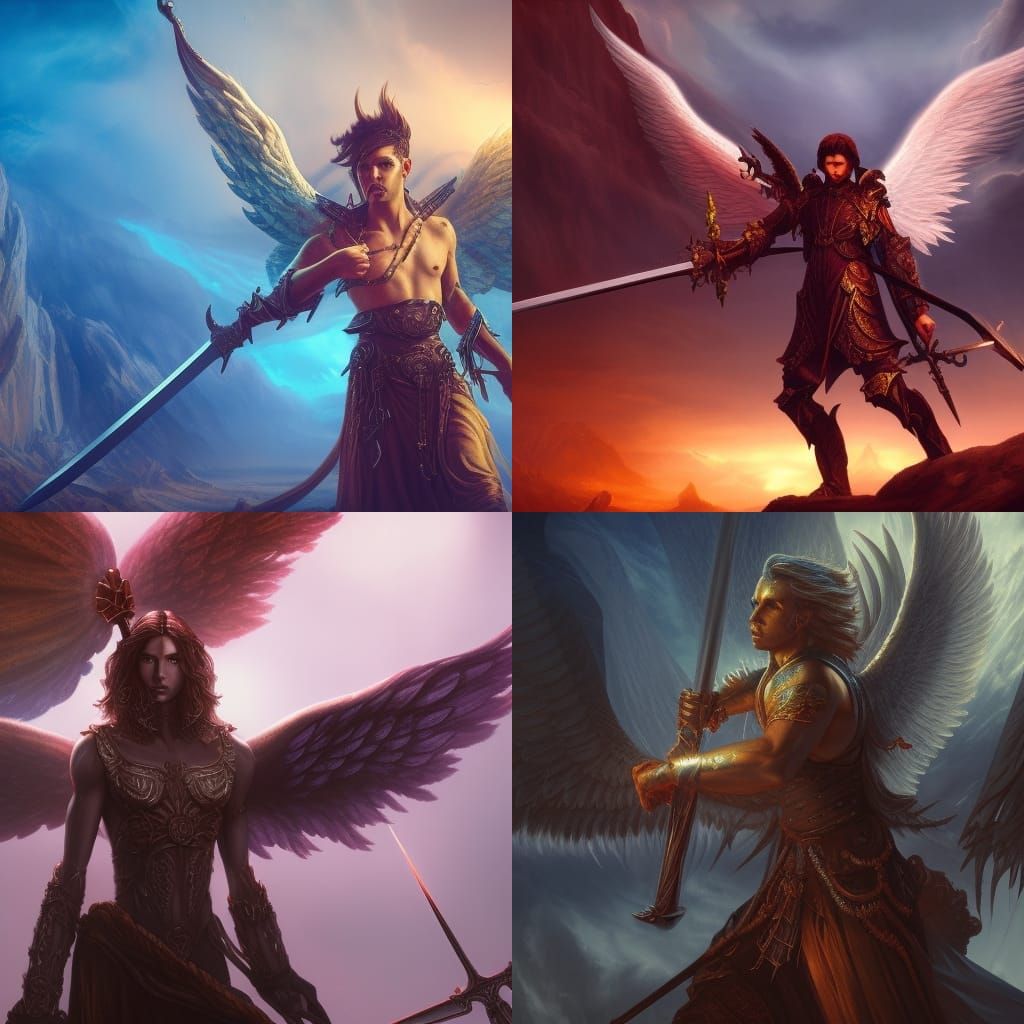 Angel with sword