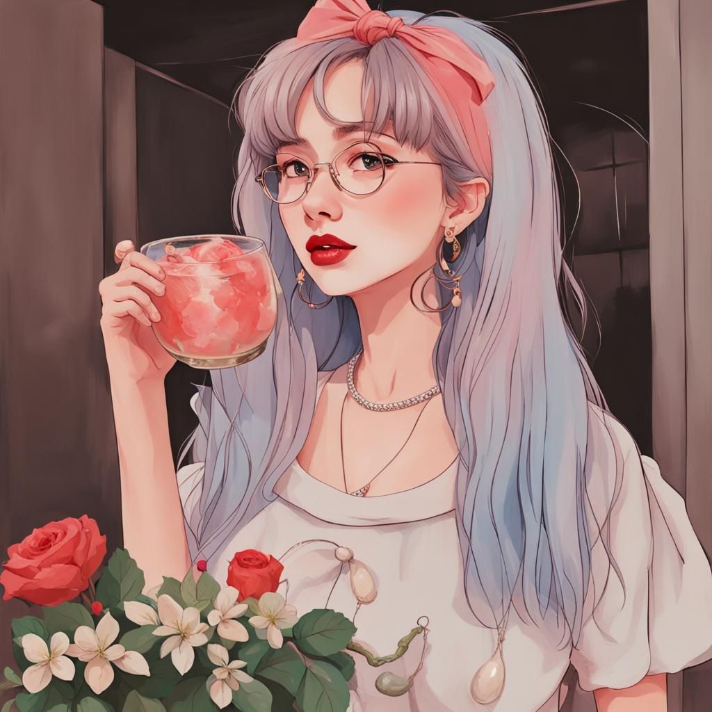 Genie Woman in Mountain Storm