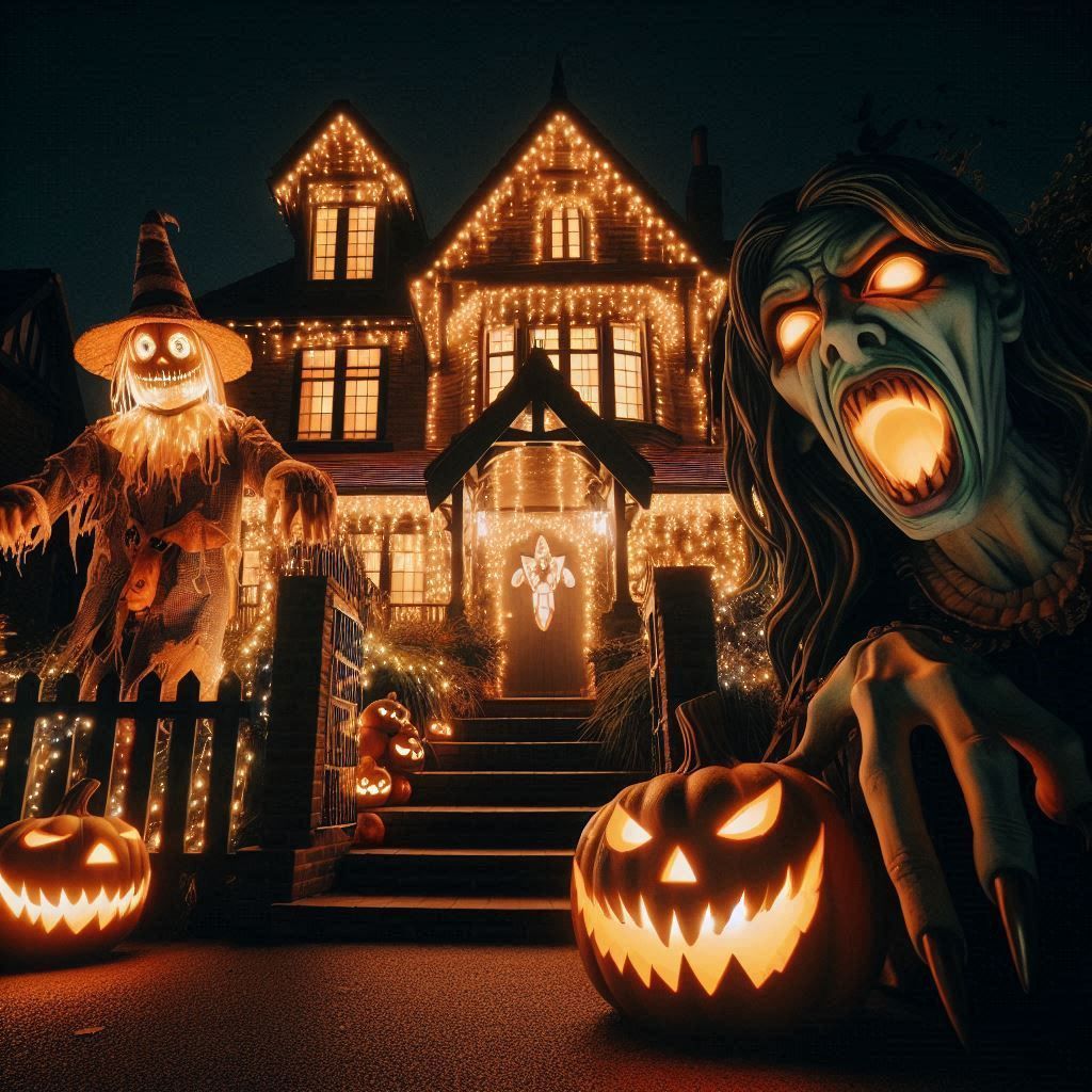 Halloween House scene