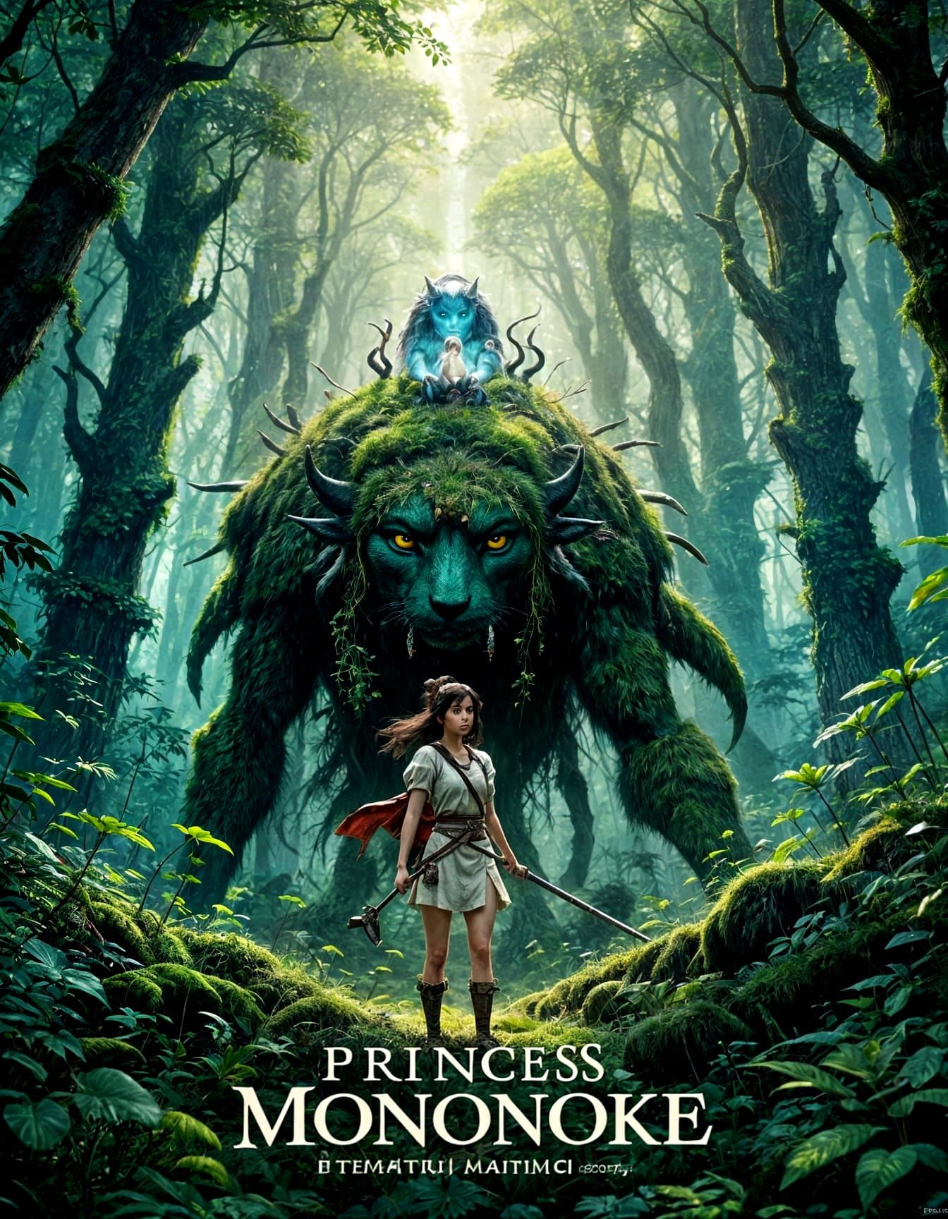 Reimagined Movie Poster: Princess Mononoke  by @MoonWolf