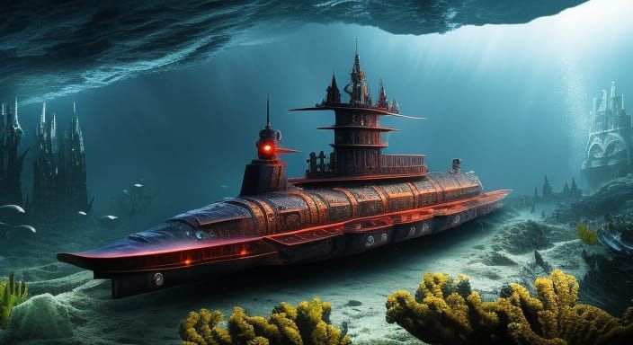 Hunt for the Red Sub  by @Lunarelle