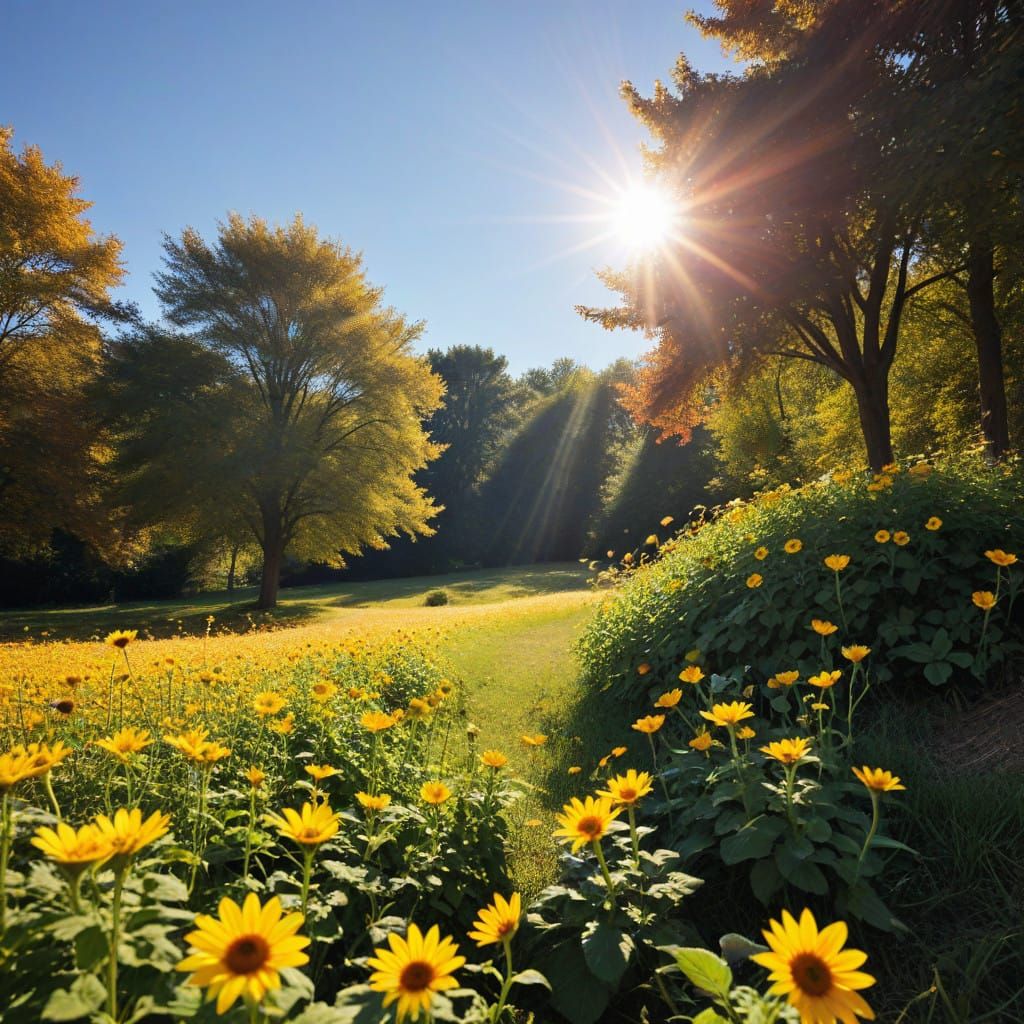 a warm sunny day  by @DivineKittyCat