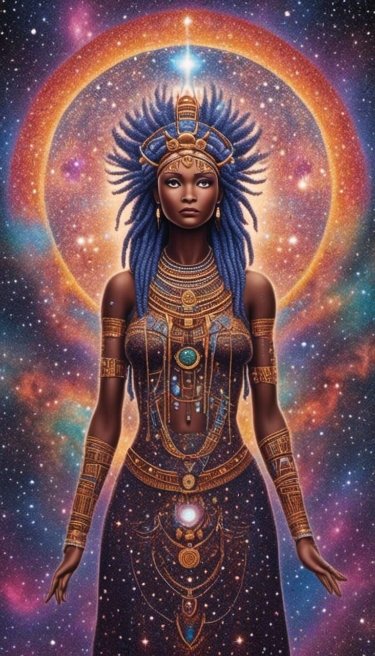 <lora:DreamUnreal V1:1.0> Amma, the creator god of the Dogon...