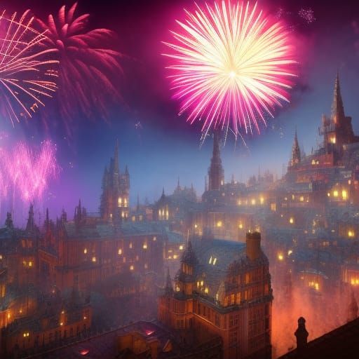 Watching fireworks from the lush hotel balcony   by @BUBLINKO 