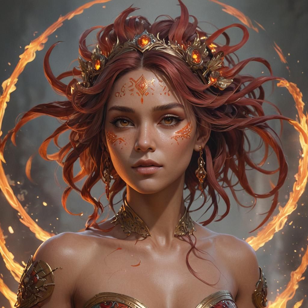 fire goddess full body
