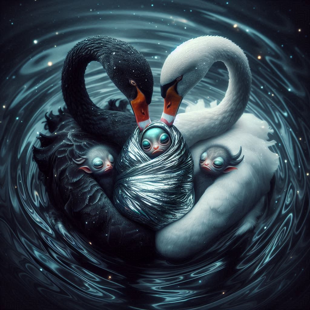 Swans Adopt Alien Babies