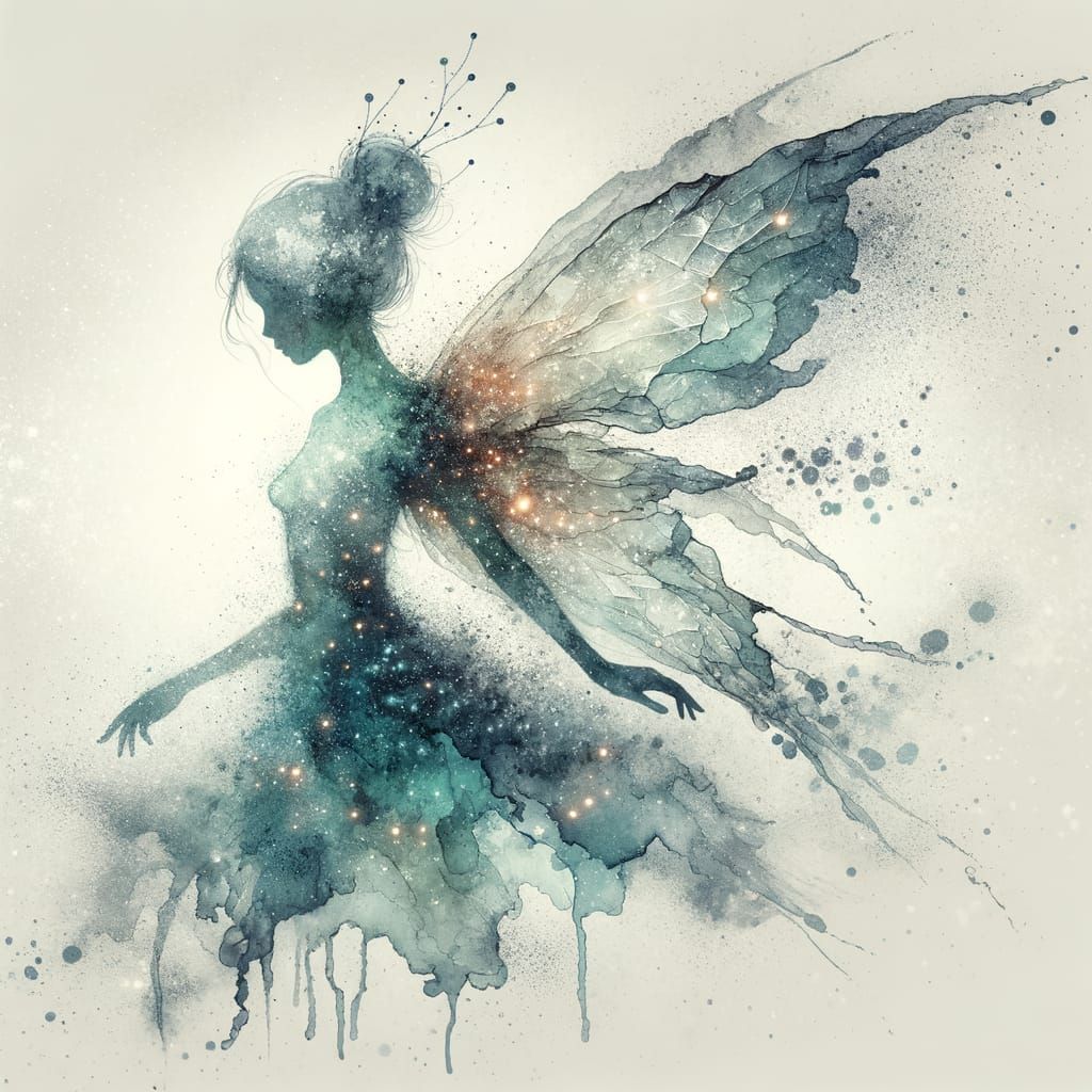 The crystalline water fairy  by @Gettafix