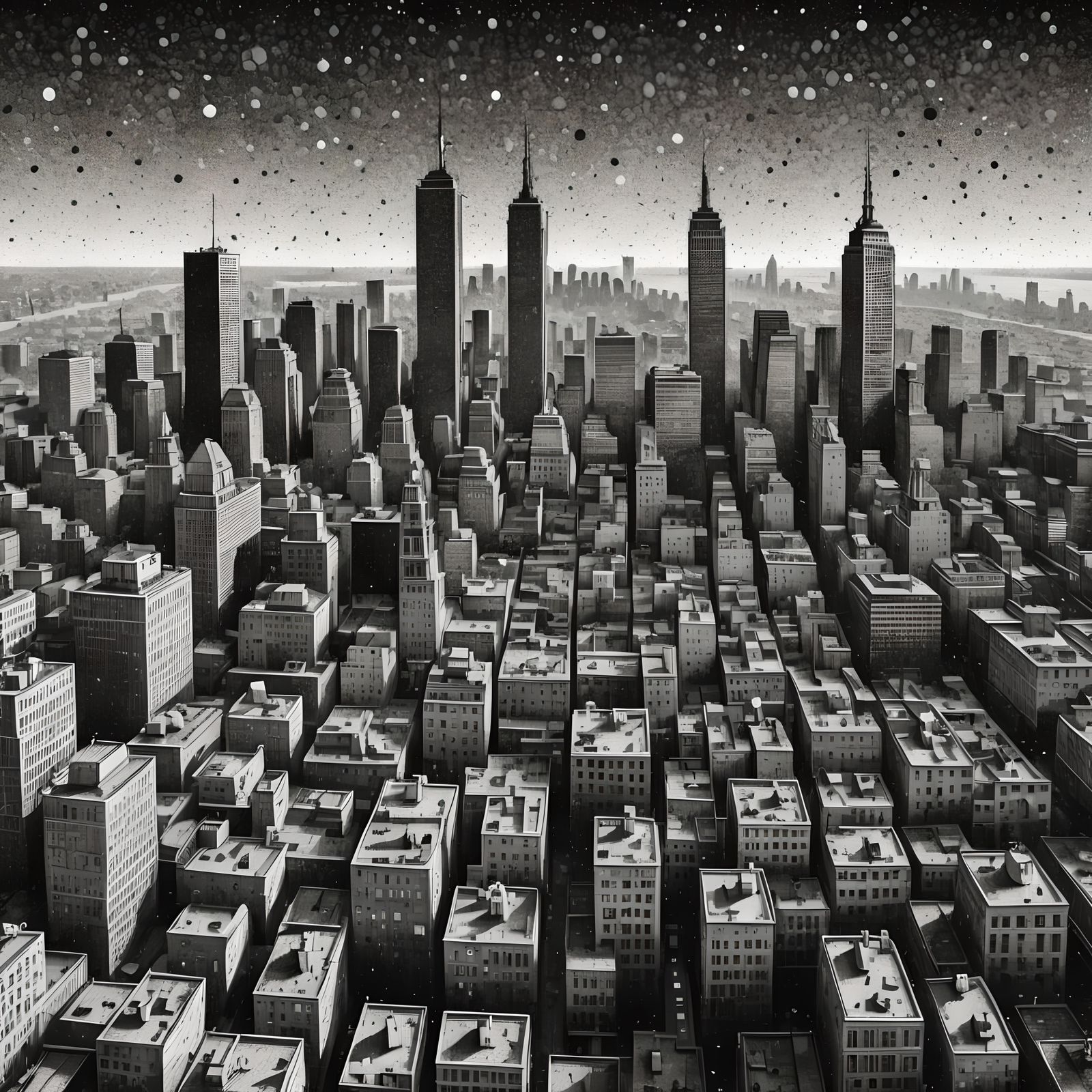 Cityscape Night Sparkle