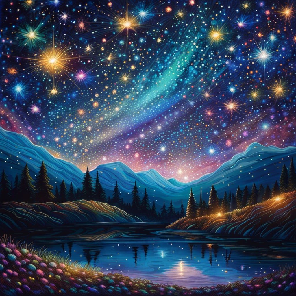 Glittering landscape #3