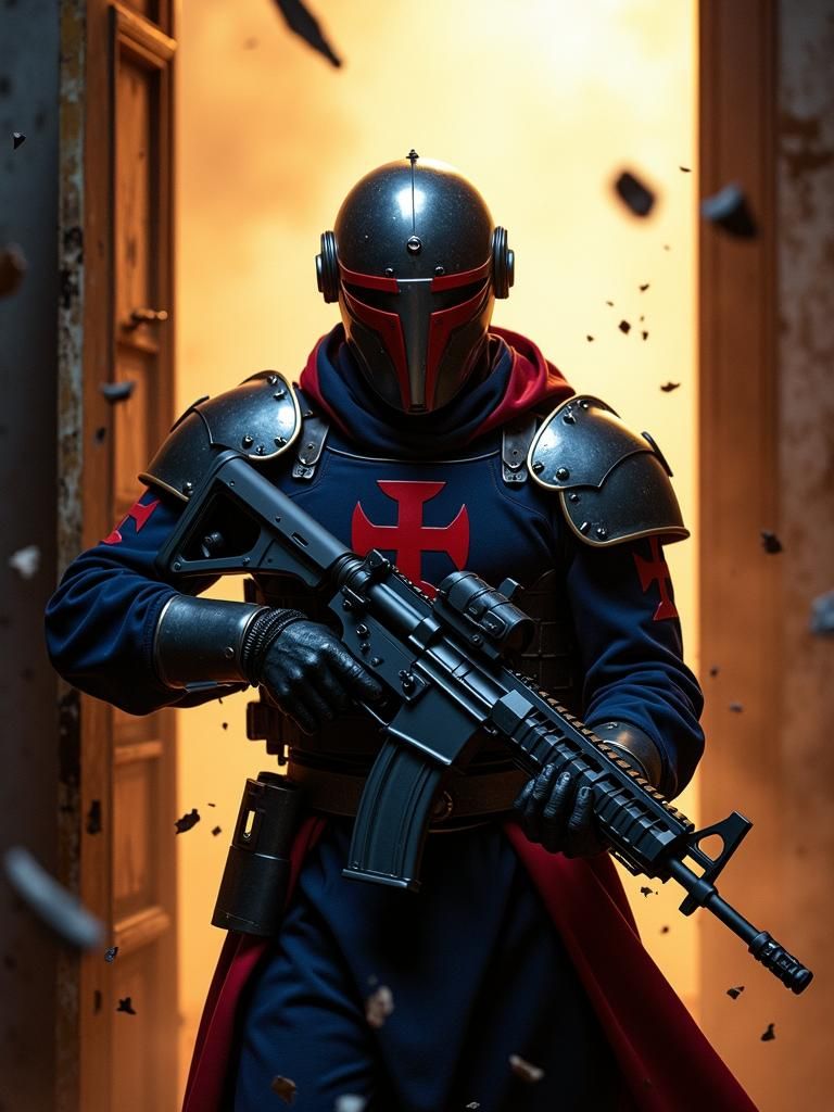 Elite GIGN french spec-ops templar knight