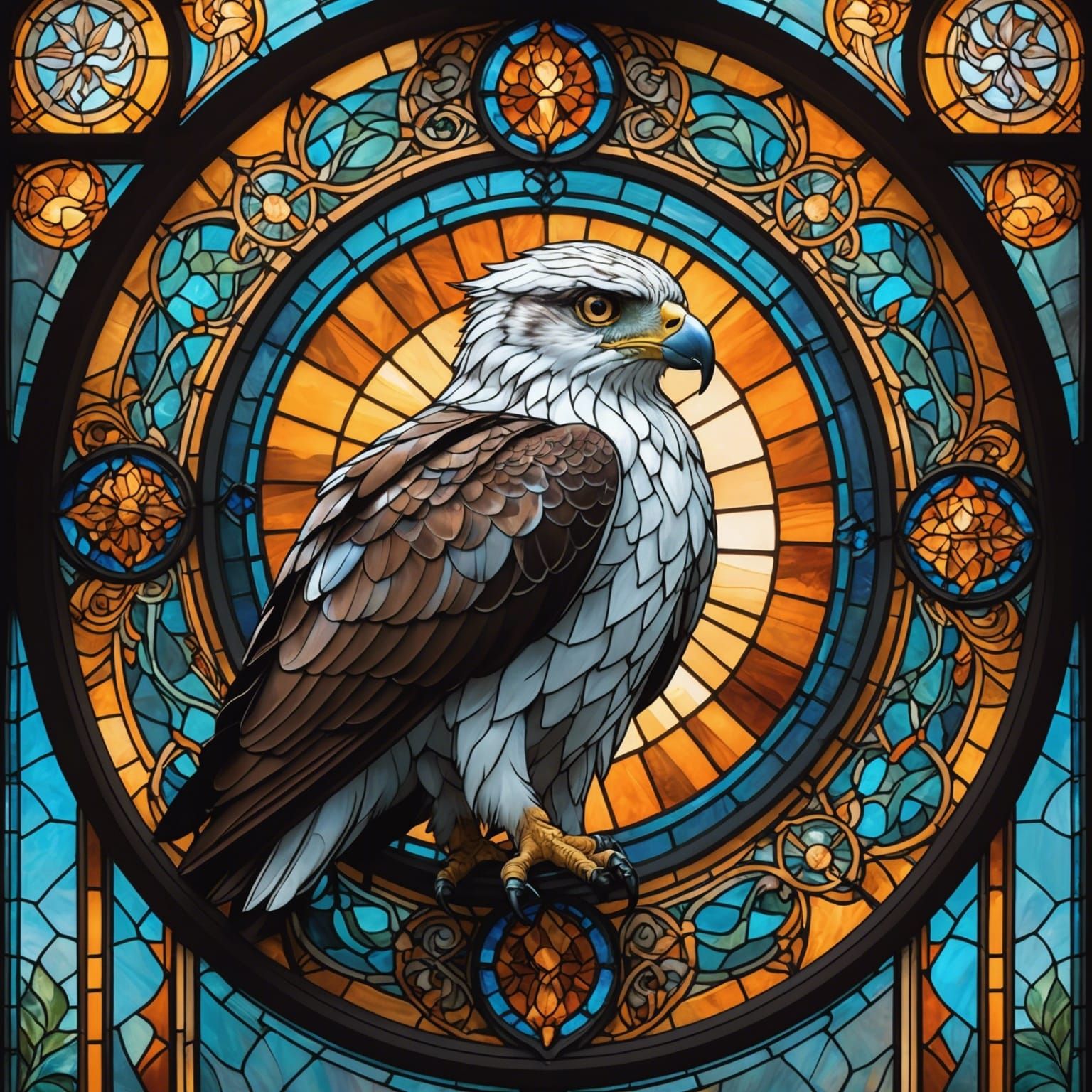 The Stained Glass and the Osprey!  by @Pauly G