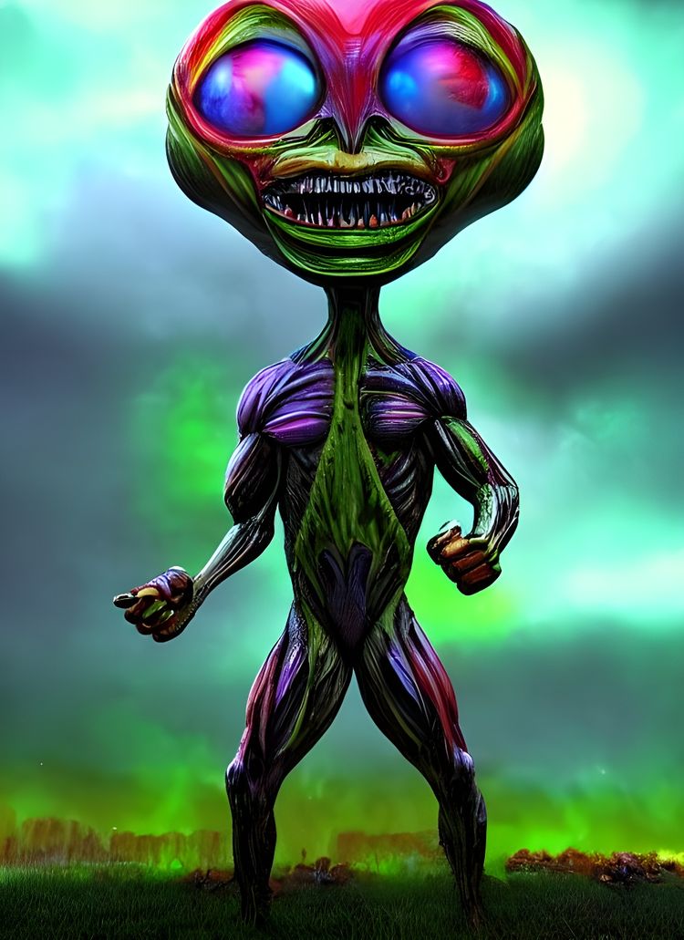 Alien species 13 - AI Generated Artwork - NightCafe Creator