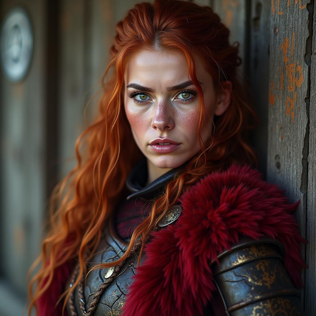 Portrait of a shieldmaiden  by @Christoffer H