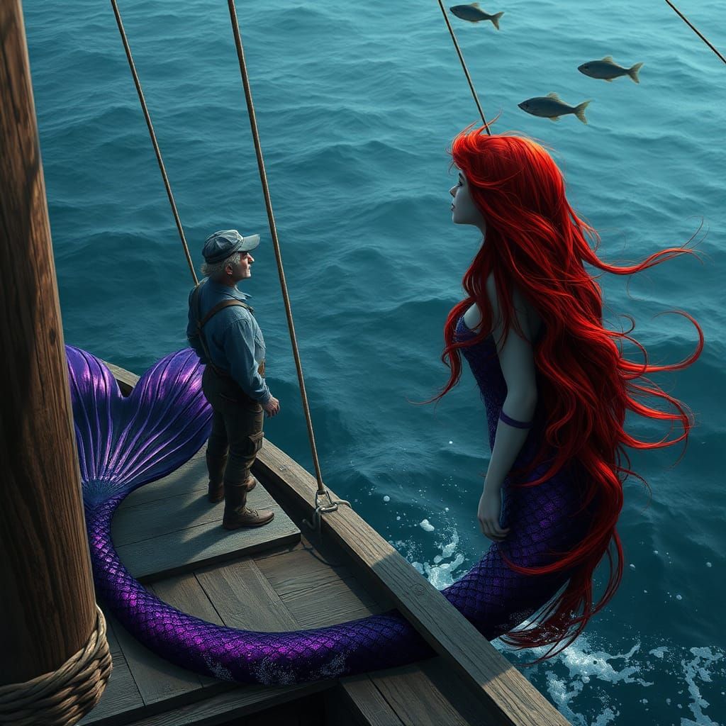 The not so little mermaid...  by @Fantasy-Faye 