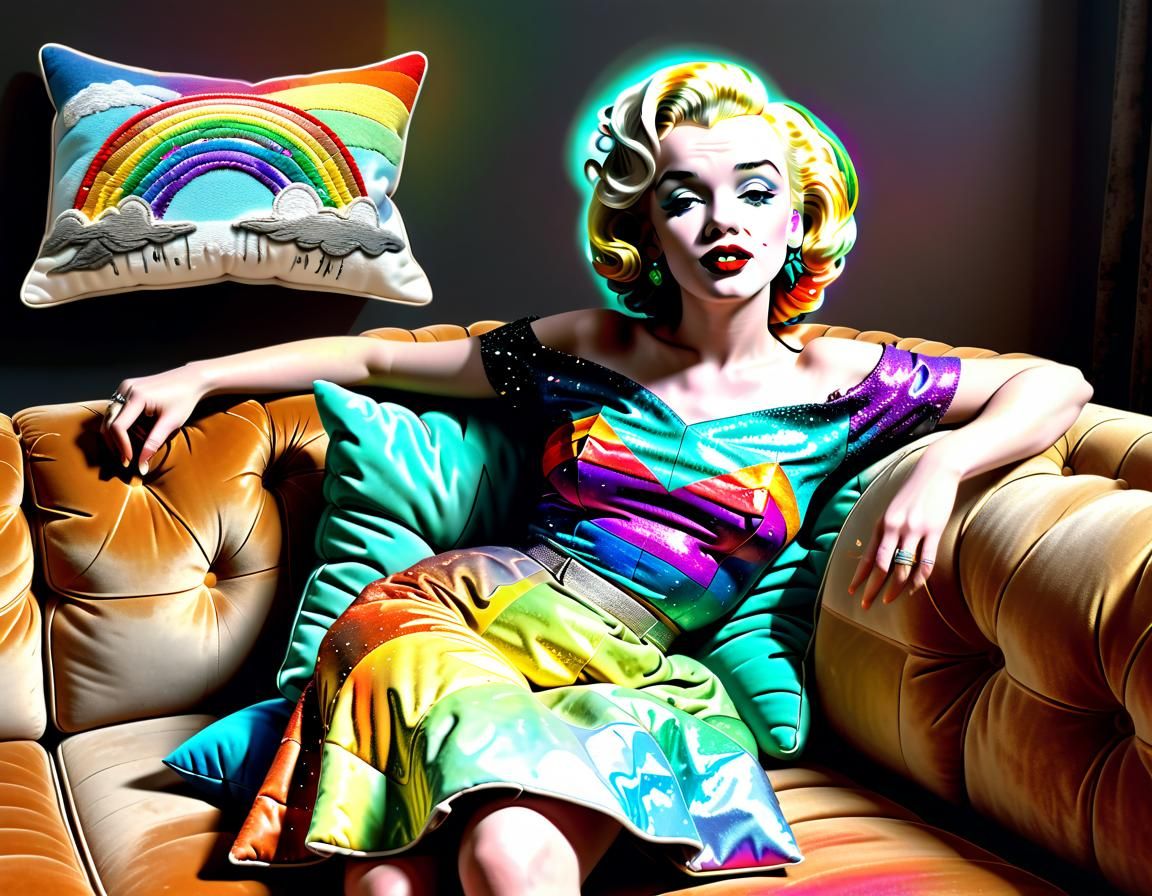 Rainbow Marilyn Monroe