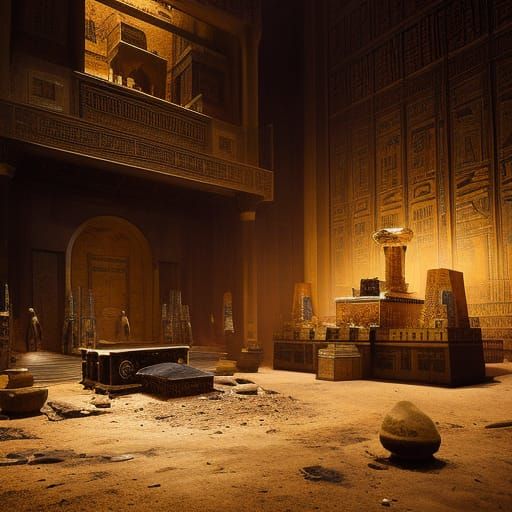 The Tomb of the Pharoah - AI Generated Artwork - NightCafe Creator