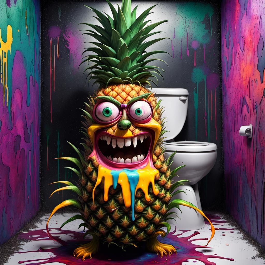 Spiky Toilet Guard. - AI Generated Artwork - NightCafe Creator