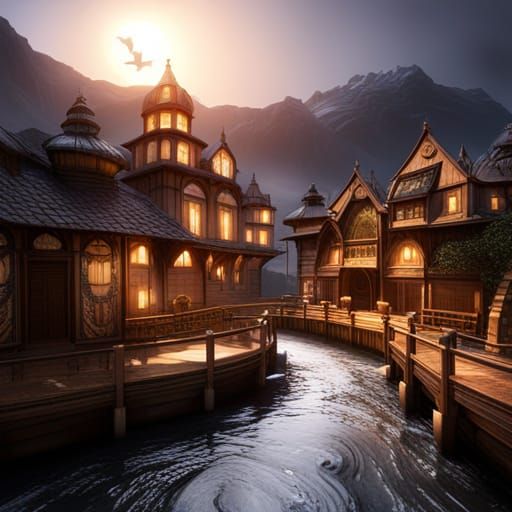 Detailed Matte Painting of Yeshiva Student