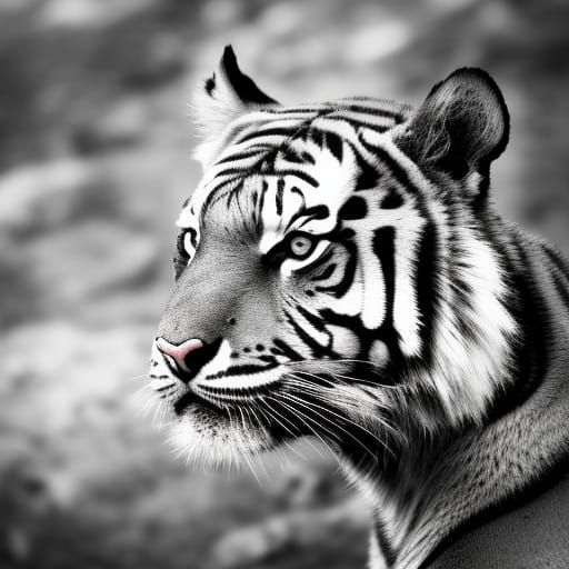 Tiger waiting to strike