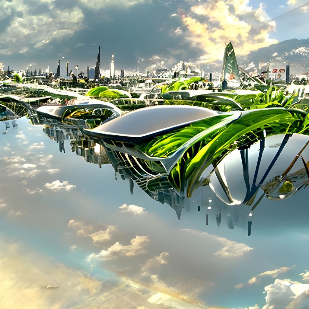 Solarpunk city in the future by Vincent Callebaut - AI Generated ...