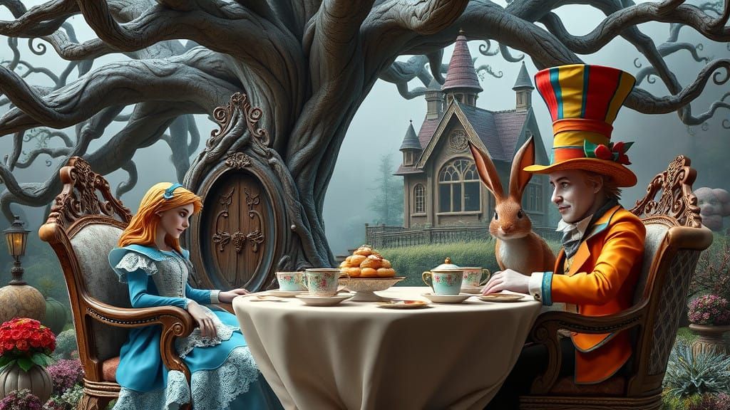 Alice in Wonderland - A Mad Hatter Tea Party  by @Gary Murakami
