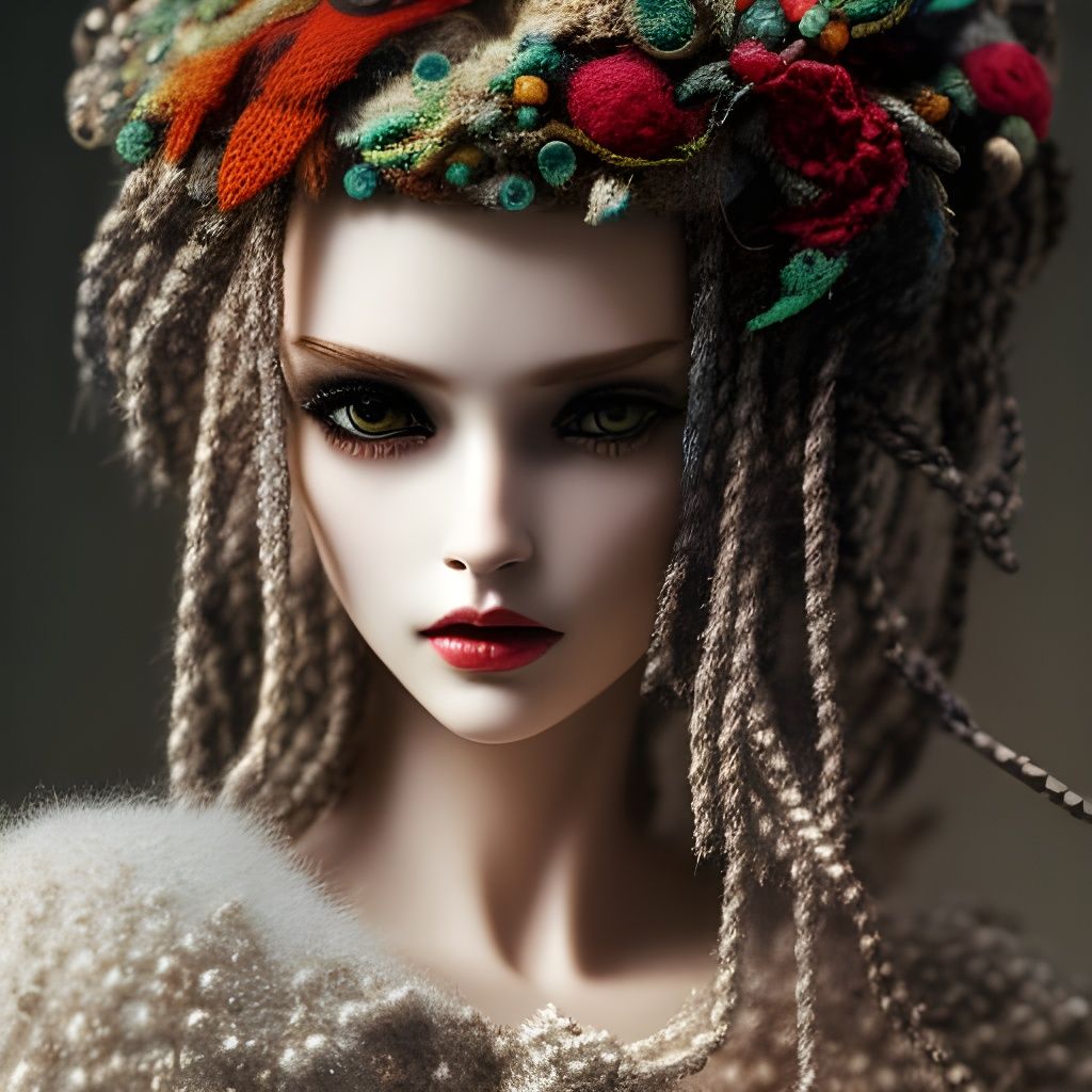 Yarn Doll 13 AI Generated Artwork NightCafe Creator