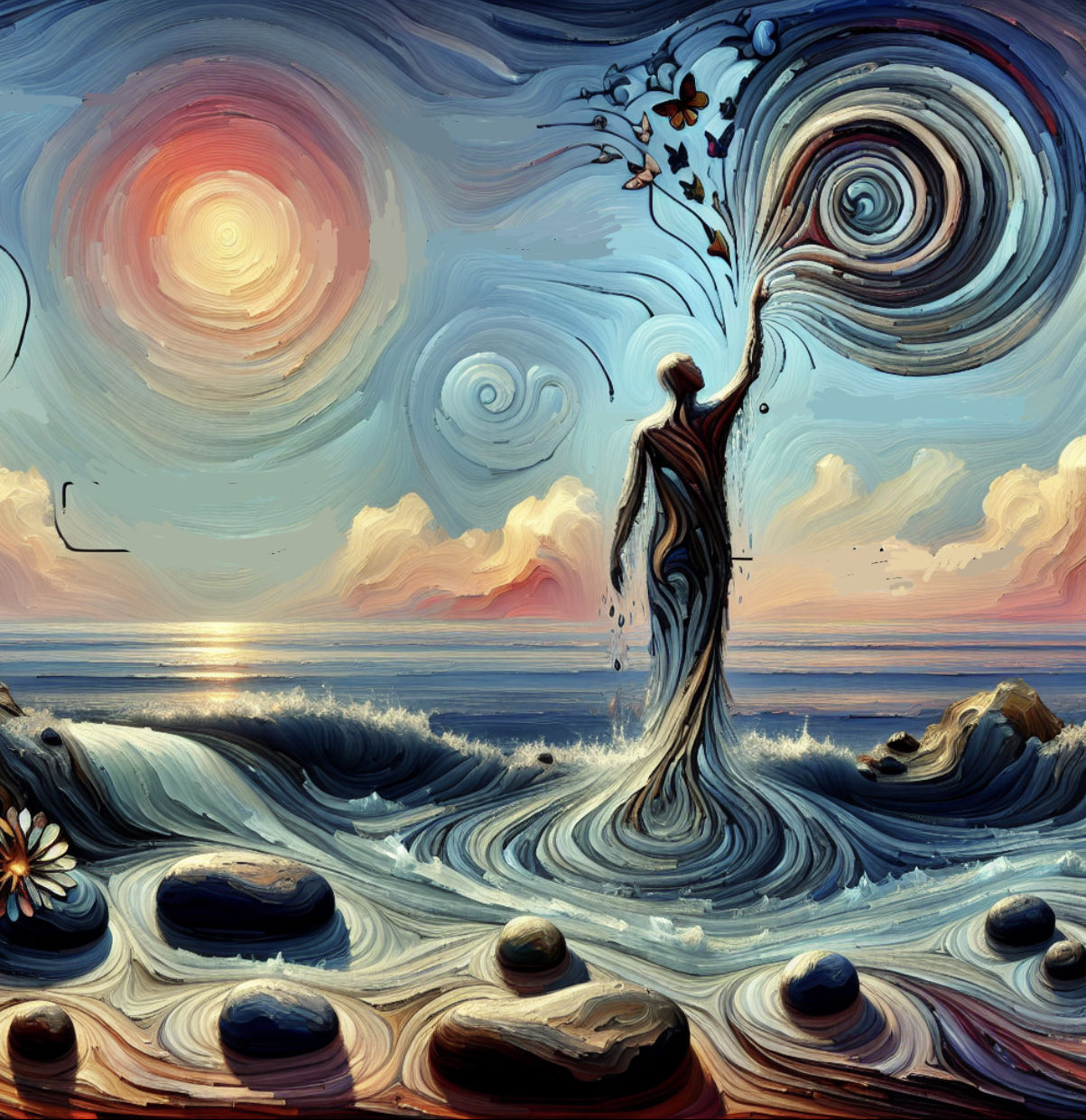 Imperfections   
splayed   
within the sorrows   
that confine   
the souls   
in ponderance   
I sip on the loneliness   
that continues...