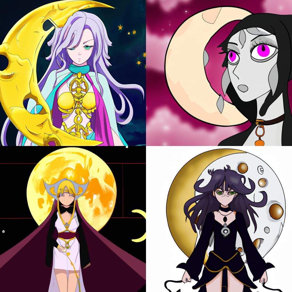 Anime Version Of The Moon Arcana Ai Generated Artwork Nightcafe Creator