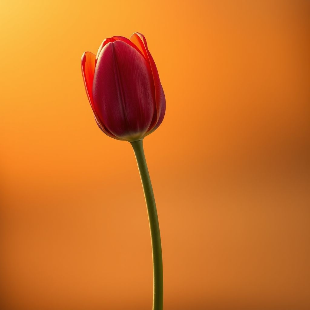 A red tulip bud