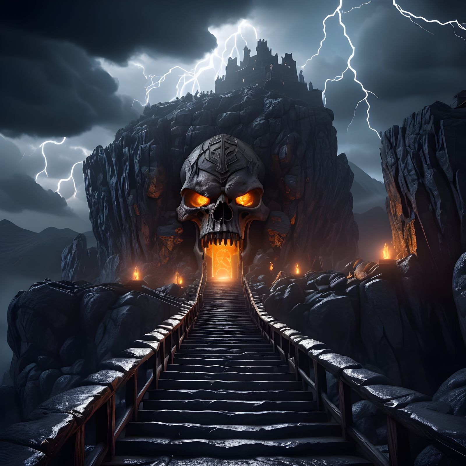 The Whispering Skull: The Cave of the Final Lament  by @LexTheCyberSloth