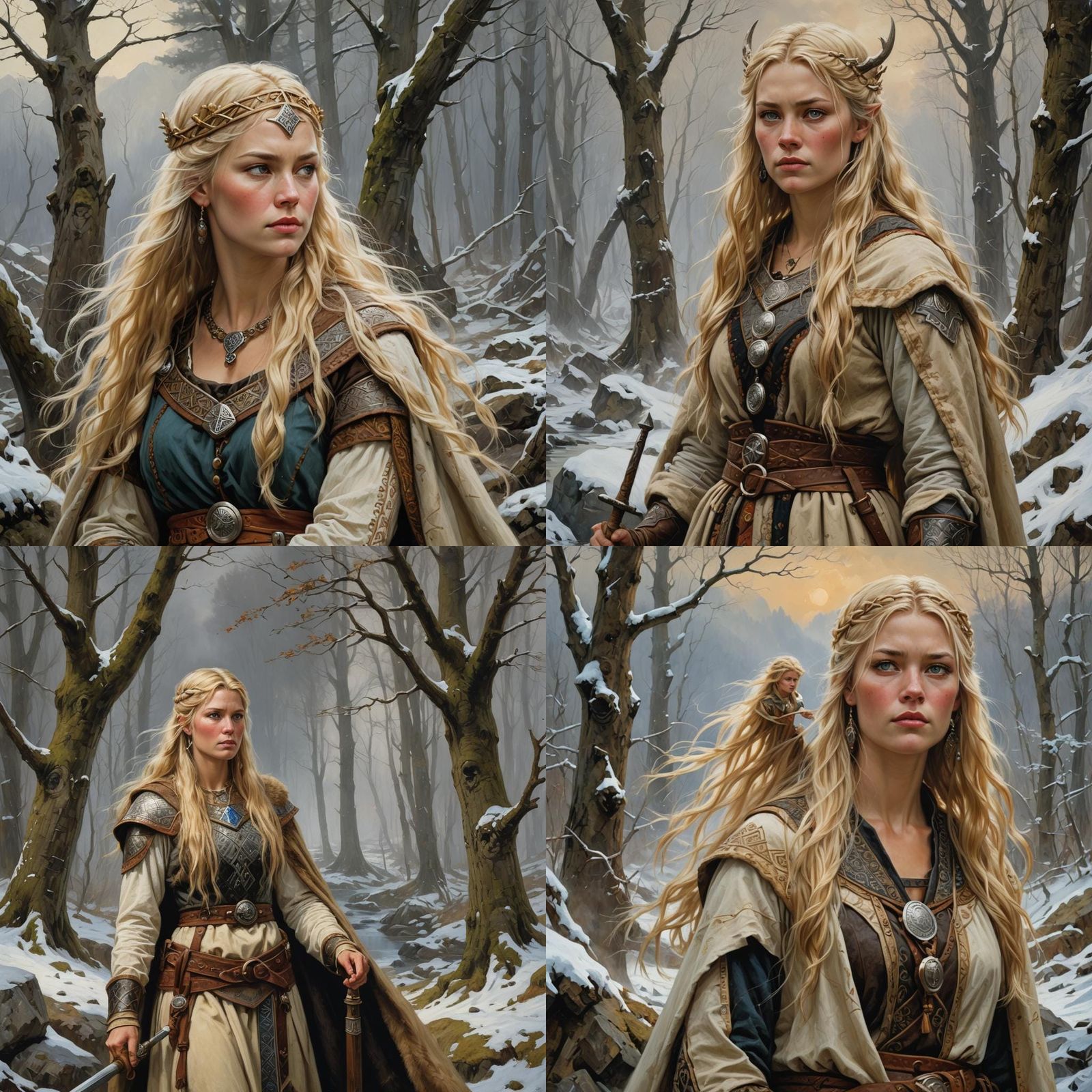 A beautiful blonde Norse woman