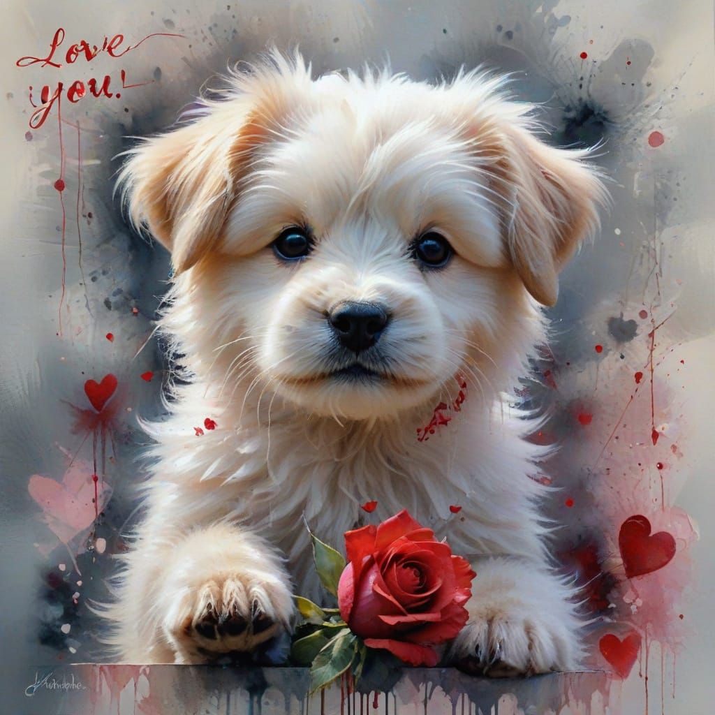 Valentine's day card: Love You !  by @Terra