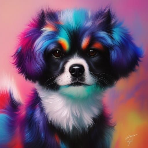 an adorable "chibi dog", Edwin Landseer, 8k resolution, spla...