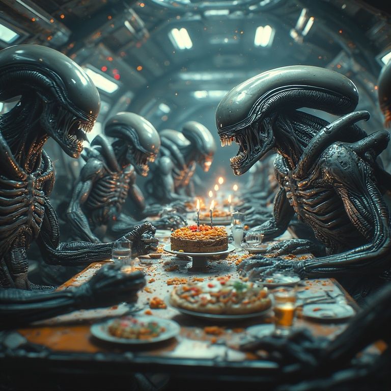 Xenomorph birthday party