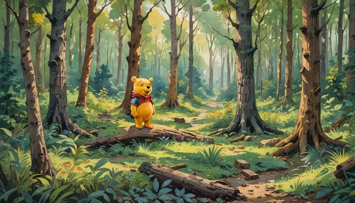Winnie the Pooh - AI Generated Artwork - NightCafe Creator