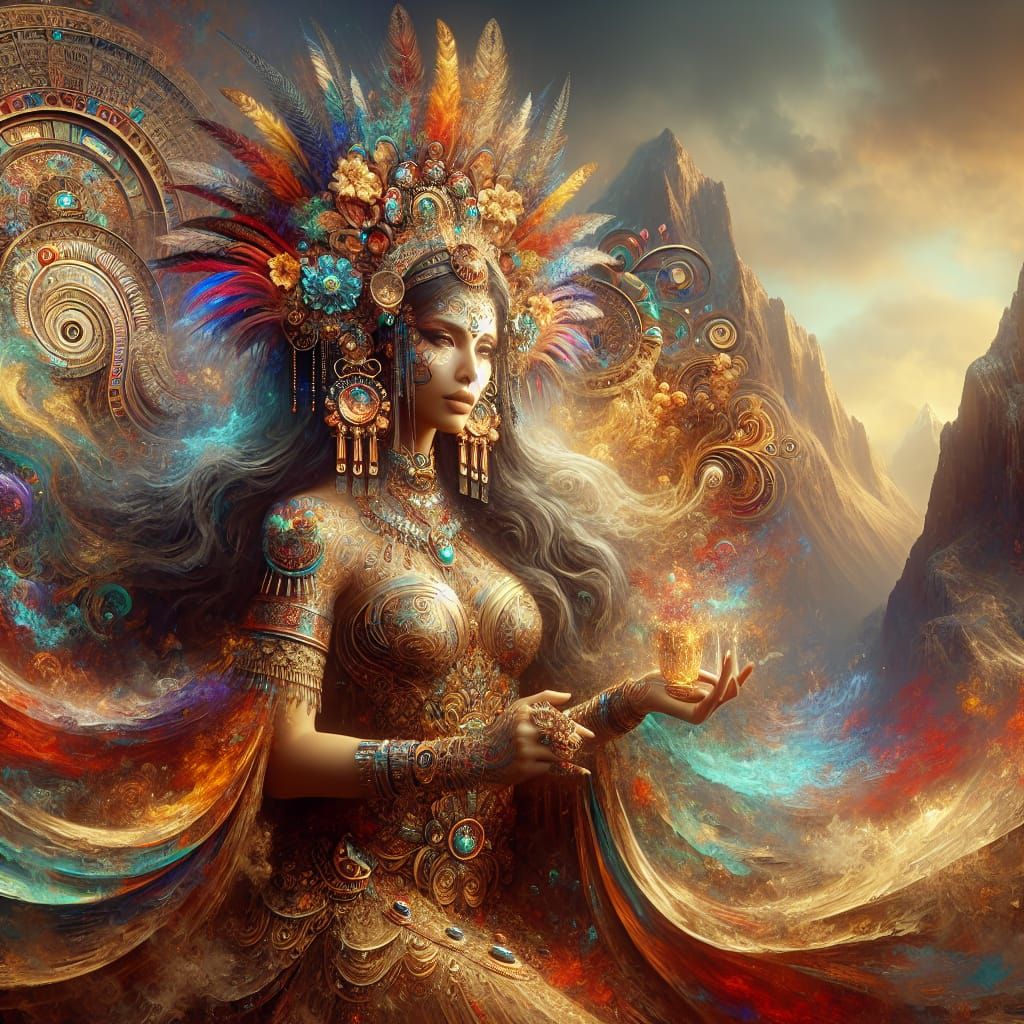 Goddess of the Continents - South America.