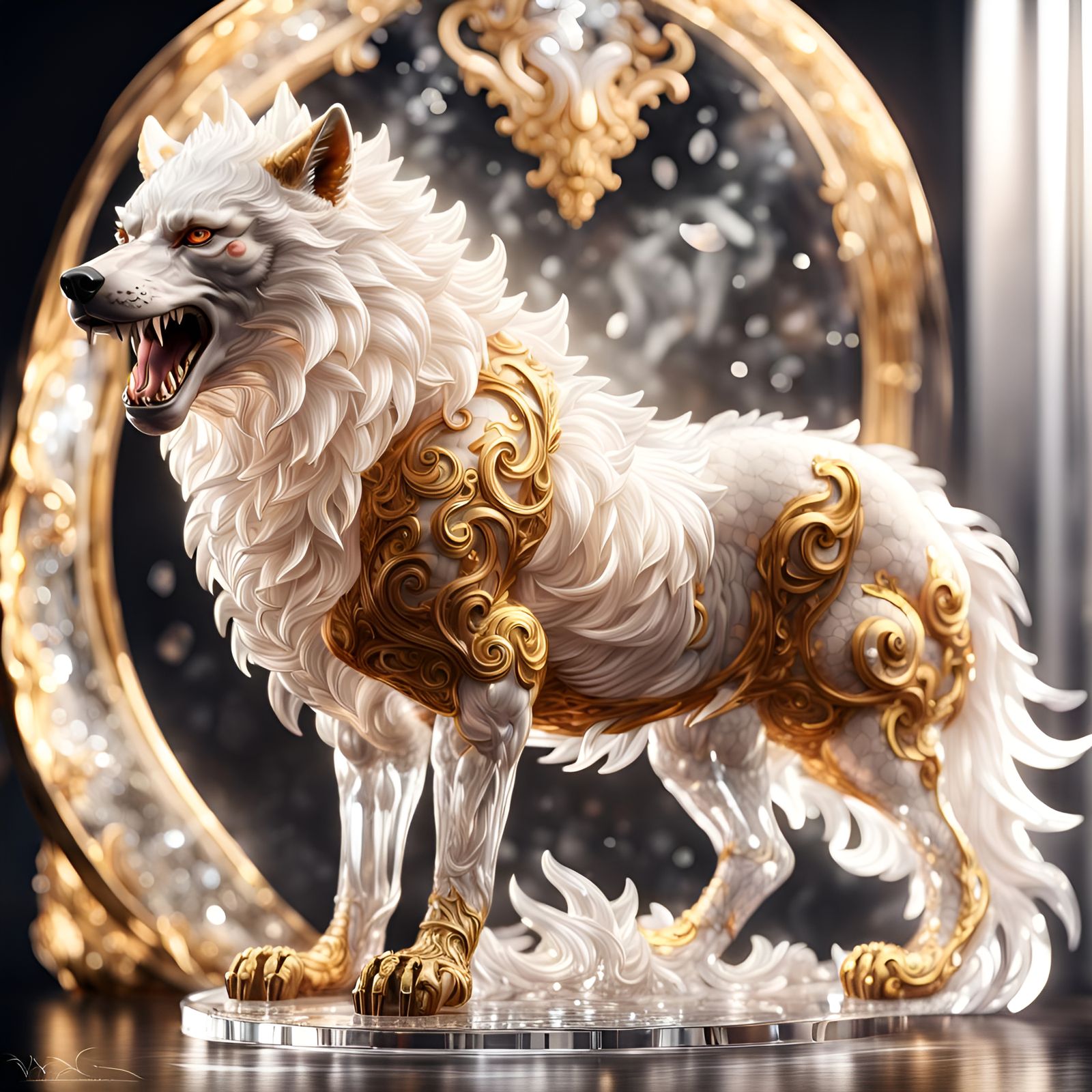 Golden Wolfie  by @Patio Set