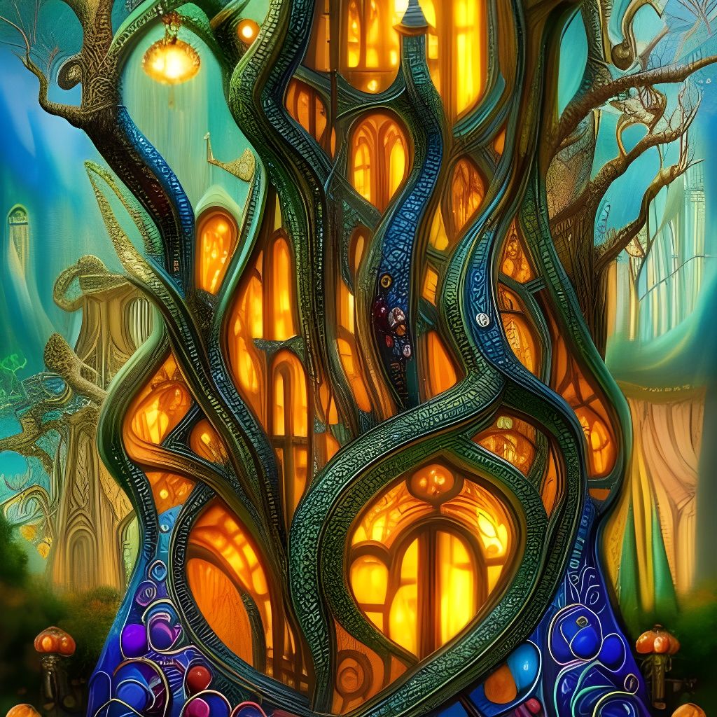 Elven dwelling  by @Username_Already_Taken