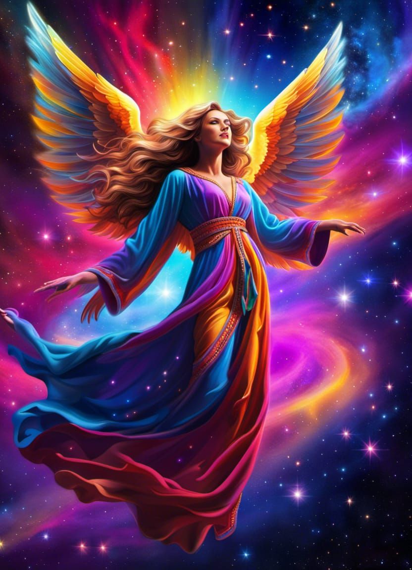 Neon Galaxy Angel