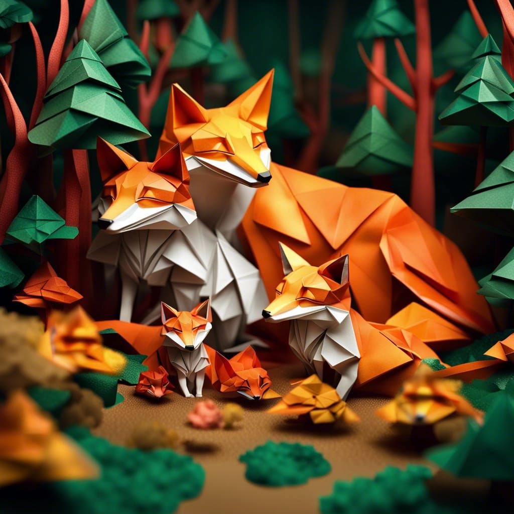 Family of Foxes  by @A_K_J