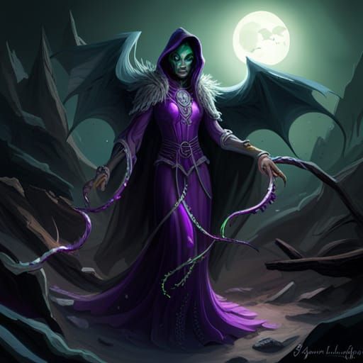 necromancer sorceress - AI Generated Artwork - NightCafe Creator